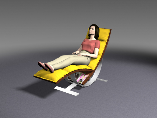 Design de Produto, Conceitual, Móveis - cadeira Arco modelo 3d