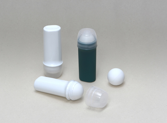 Design de Produto, Embalagem, Perfumaria- Frasco injetado para roll-on esférico para desodorante